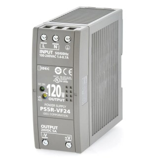 Idec Switched Mode DIN Rail Power Supply 24V DC, 5A Output, 120W, Universal AC/DC Input PS5R