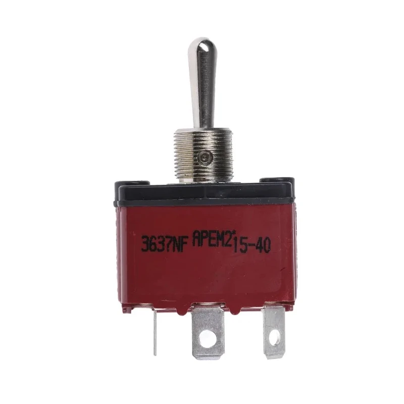 APEM Toggle Switch Panel Mount On-Off-On SPST Tab Terminal 24 V dc 28 V ac 3637NF/2
