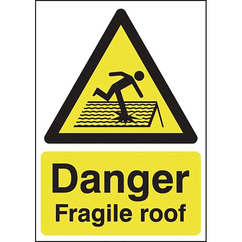 RS PRO Floor Sign Hazard & Warning Label A3 Polypropylene Rigid Yellow Black English 420x297 mm 181-2258