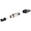 Neutrik Cable XLR Connector Straight 50V 3 Way Female Silver Plating NC3FXX-HA