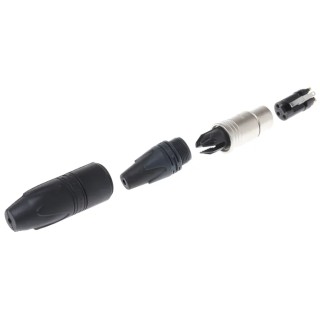 Neutrik Cable XLR Connector Straight 50V Female 3 Way Gold Alloy over Nickel Plating NC3FXX-HD-D