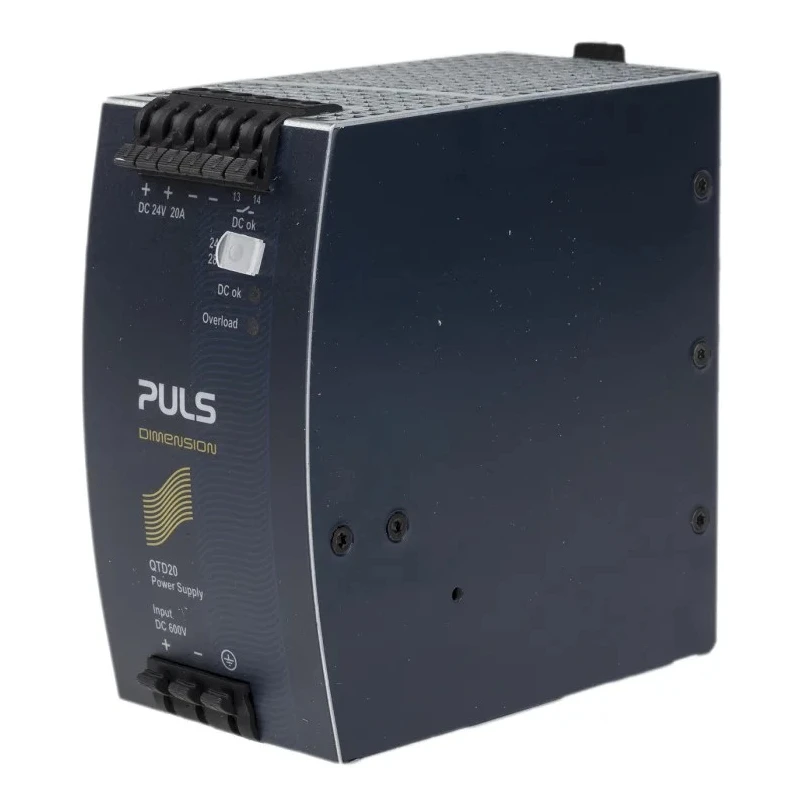 PULS DC/DC Converter 24V DC Output 20A, 600V DC Input, DIN Rail Mount, 480W, Max Operating Temp 70°C, Model QTD20.241