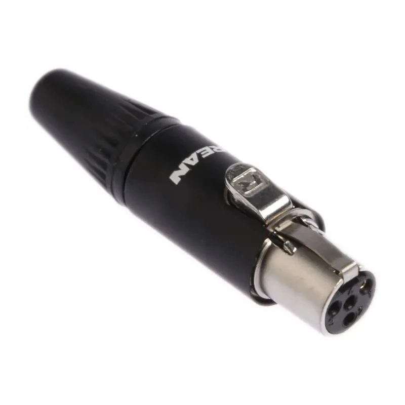 Re-An Products Cable XLR Connector Straight Female 4 Way Gold Plating RT4FC-B