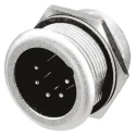 Neutrik Heavy Duty Panel XLR Connector Straight Male 5 Contacts 50V Gold over Nickel Plating NC5MPR-HD