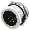 Neutrik Heavy Duty Panel XLR Connector Straight Male 5 Contacts 50V Gold over Nickel Plating NC5MPR-HD