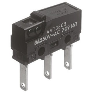 Panasonic Pin Plunger Micro Switch Tab Terminal 3A 250V ac SPCO AVT38023-A