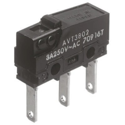 Panasonic Pin Plunger Micro Switch Tab Terminal 3A 250V ac SPCO AVT38023-A