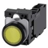 Siemens SIRIUS ACT 3SU11 Series Illuminated Push Button Switch Momentary Front Mount 22 mm Cutout SPDT 3SU1102-0AB30-1FA0