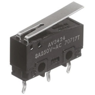Panasonic Hinge Lever Micro Switch PCB Terminal 3A 250V AC SPCO AV34243-A