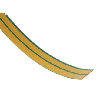 RS PRO Flexible Polyolefin Heat Shrink Tubing Green Yellow 12 mm Sleeve Diameter x 4 m Length 3:1 Ratio 700-4608