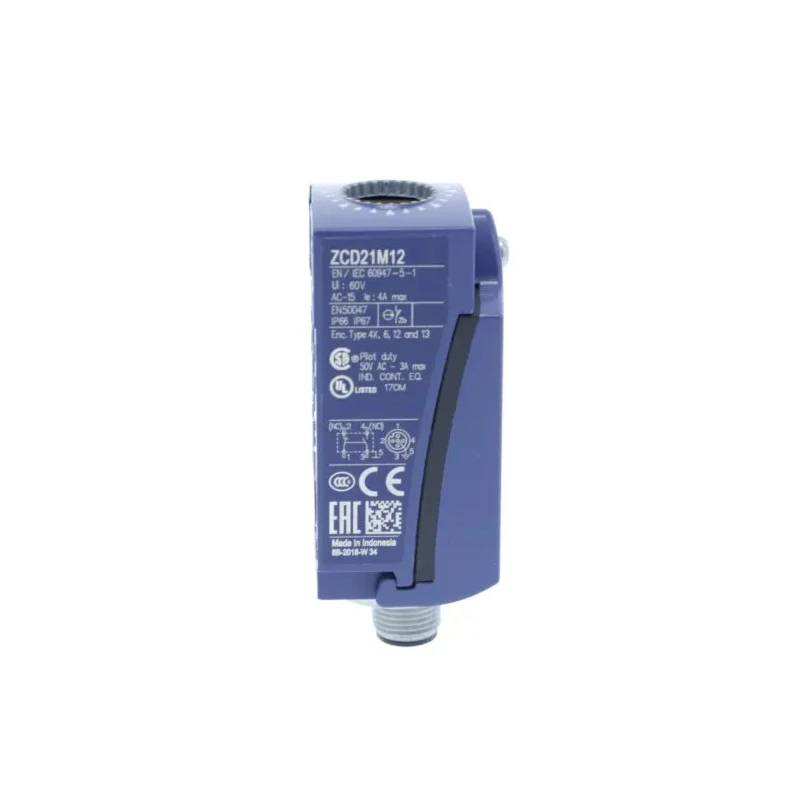 Telemecanique Sensors ZCD Series Roller Lever Limit Switch, SPDT, Zinc Alloy Housing, 240V AC, IP66 IP67 ZCD21M12