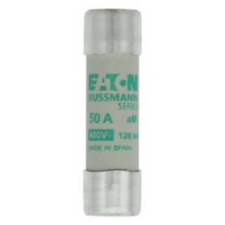 Eaton 50A AM Ceramic Cartridge Fuse 14 x 51 mm 400V AC C14M50