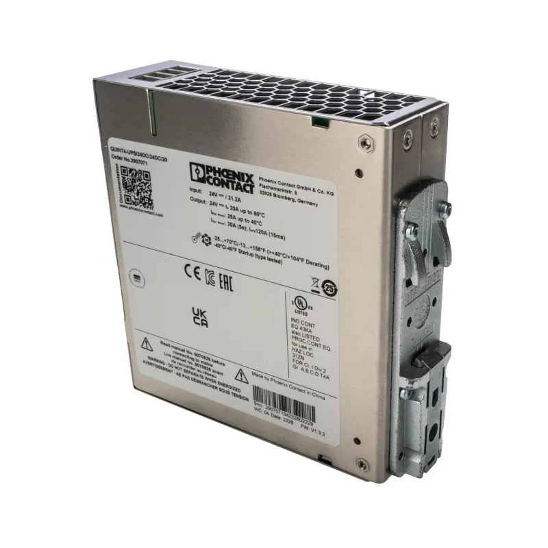 Phoenix Contact QUINT UPS Uninterruptible Power Supply 18V–30V DC Input, 18V–32V DC Output, 31.4A Current, 720W 2907071