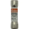 Eaton 12A T Ceramic Cartridge Fuse, 10 x 38 mm, 500V AC, Time Delay, Series FNQ FNQ-12