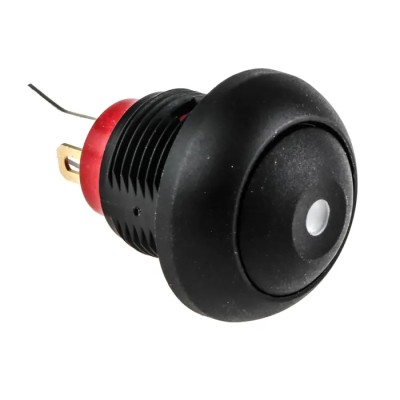 KNITTER-SWITCH DPWL Series Illuminated Miniature Push Button Switch, Momentary, Panel Mount, 12.9 mm Cutout, SPST DPWL1CGKG