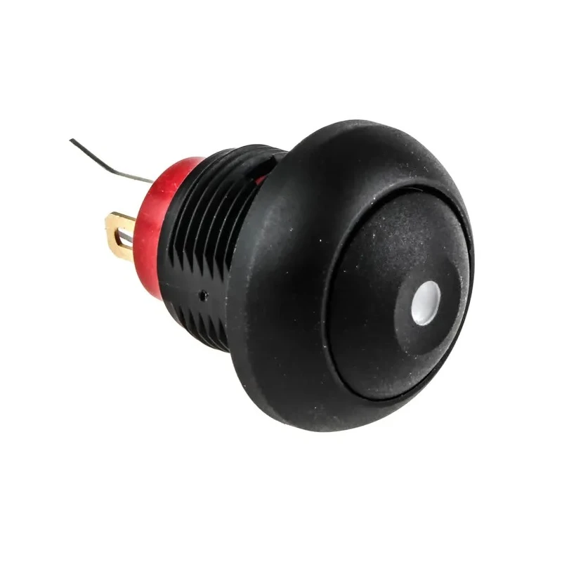 KNITTER-SWITCH DPWL Series Illuminated Miniature Push Button Switch, Momentary, Panel Mount, 12.9 mm Cutout, SPST DPWL1CGKG