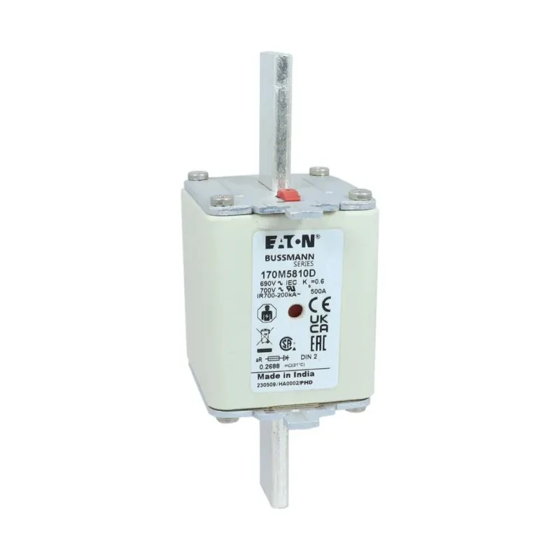Eaton 500A Centred Tag Fuse NH2 690V High Speed Dual Indication Blade Tag 170M5810D