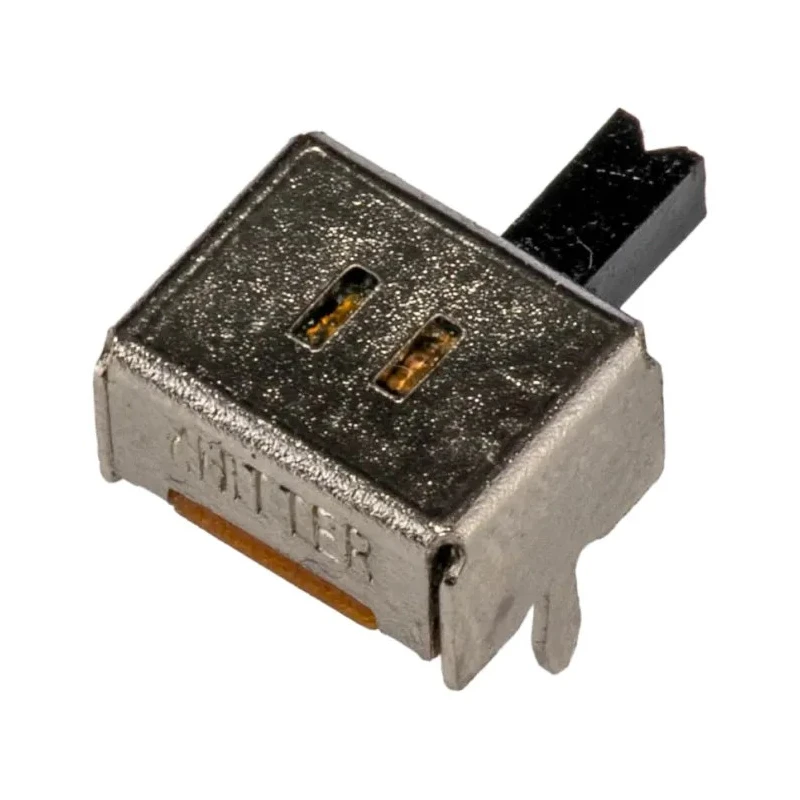 KNITTER-SWITCH PCB Slide Switch DPDT Latching 100mA 30V Silver over Nickel Plated Copper Alloy MFP213N-RA
