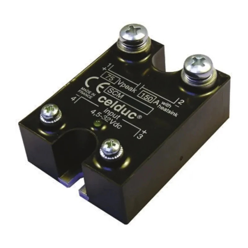 Celduc SCM Series Solid State Relay, 150 A Load, 100 V Load, DIN Rail Mount, 32V Control SCM0150100