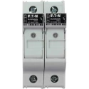 Eaton 30A Rail Mount Fuse Holder 2P-Pole Screw Terminal DIN 35 mm, 600V AC CHCC2DIU