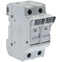 Eaton 30A Rail Mount Fuse Holder 2P-Pole Screw Terminal DIN 35 mm, 600V AC CHCC2DIU