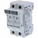 Eaton 30A Rail Mount Fuse Holder 2P-Pole Screw Terminal DIN 35 mm, 600V AC CHCC2DIU