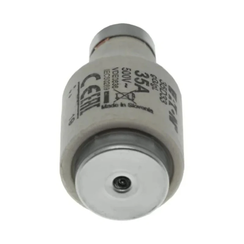 Eaton 35A 500V AC D3 Bottle Fuse with E33 Thread Size, gG Type 35D33