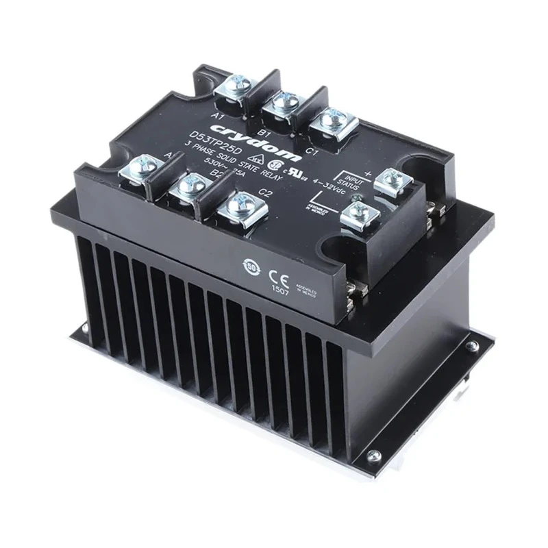 Crydom 55 A Load Solid State Relay, DIN Rail Mount, 530 V AC Load, 3-32 V DC Control HS103DR