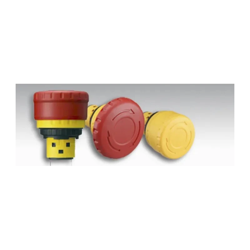 Idec XA Series Twist Release Emergency Stop Push Button, Panel Mount, 16 mm Cutout, 2 NC, IP65 XA1E-BV402RH-EMO