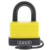 ABUS Keyed Aluminium Steel Safety Padlock Weatherproof Keyed Alike 8mm Shackle 53mm Body 70AL/45 YELLOW KA