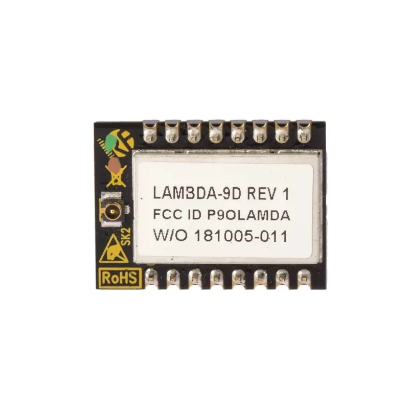 RF Solutions LoRa Module 10mW Maximum Output Power, -130dBm Receiver Sensitivity, SPI Interface, 1.8V-3.3V Supply LAMBDA-9D