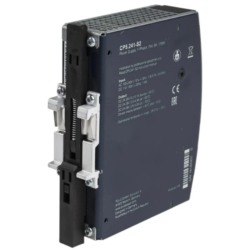 PULS CP DIN Rail Power Supply 150 V DC, 240 V AC Input, 24 V DC 5 A Output, 120 W CP5.241-S2