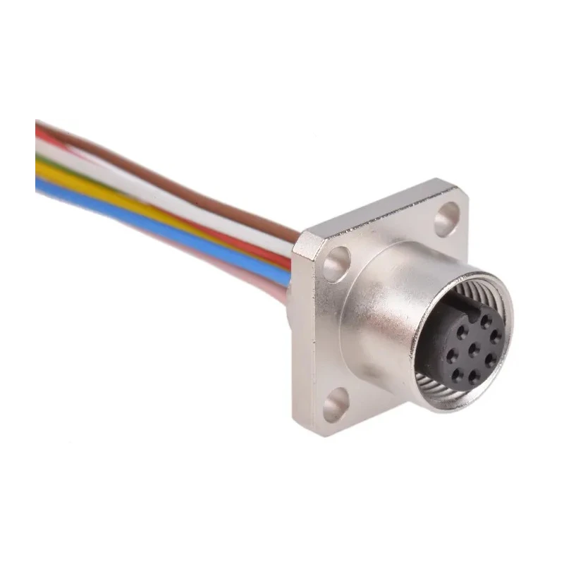 binder Female 8 Way M12 Sensor Actuator Cable 200 mm Polyamide Jacket 60V IP68 09-3488-00-08
