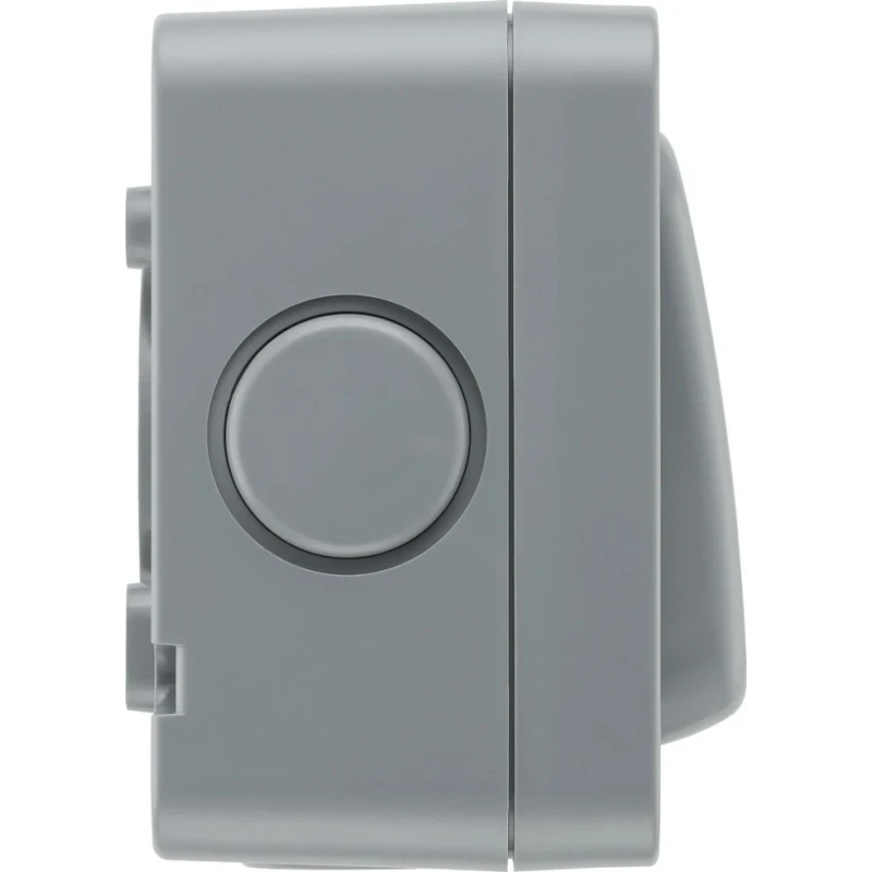 BG Electrical Grey 2 Way Rocker 1 Gang Surface Mount Light Switch IP66 20A 250V Polycarbonate Storm Series WP12-02