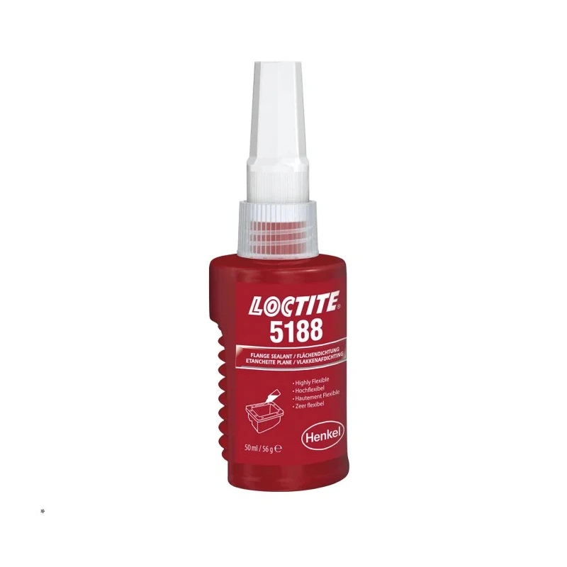 Loctite Red Sealant Paste 50 ml Cartridge Acrylic Flexible High Viscosity Sealant Loctite 5188 50ml