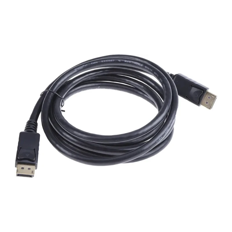RS PRO Male DisplayPort to Male DisplayPort Cable, Polyvinyl Chloride Jacket, 2 m 182-8553