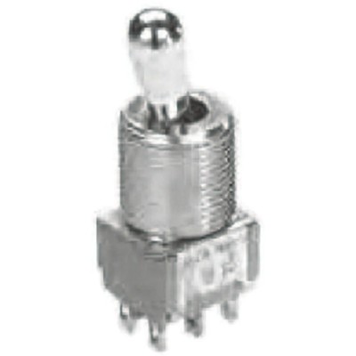 TE Connectivity Gemini A Series Panel Mount Toggle Switch DPDT On-Off-On 5A 28V DC 125V AC 2-1825139-5