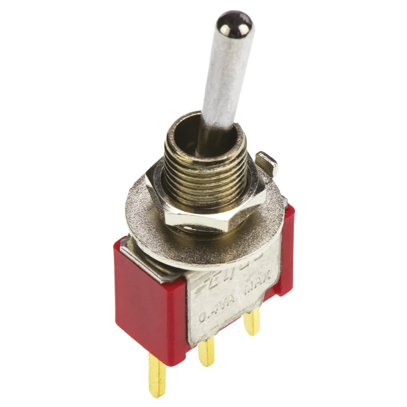 TE Connectivity Toggle Switch, PCB Mount, On-On, SPDT, Through Hole Terminal, 28 V dc, 115 V ac 4-1825136-4