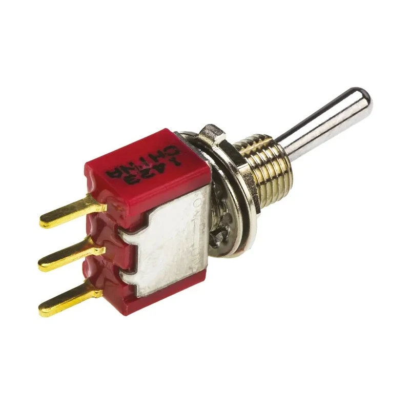 TE Connectivity Toggle Switch, PCB Mount, On-On, SPDT, Through Hole Terminal, 28 V dc, 115 V ac 4-1825136-4