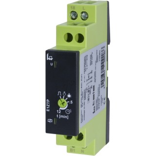 Tele Timer Light Switch Timer Relay DIN Rail Mount with 1-Contact, 8 to 230 V DC, 230V AC, 0.5 to 12 min Time Range E1ZT