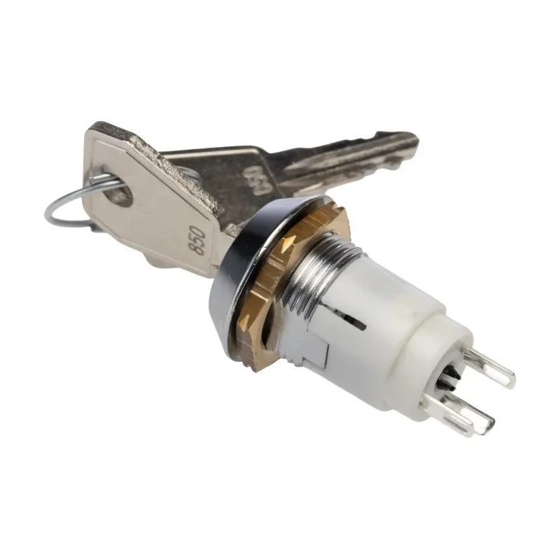 Lorlin Key Switch SPCO 1A 3-Way Common-Key Tapered Bezel Fibreglass Reinforced Polyamide SRL-5-F-S-2