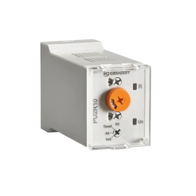 Crouzet Multifunction Timer Relay Series, 2-Contact SPDT, 12 to 240 V AC/DC, Interval Mode, 0.05 to 10 PU2R