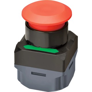 Omron Illuminated Momentary Push Button Complete Unit, Panel Mount, 40 mm Cutout, Green Red Yellow LED A2W-TB-WC1 EU1RB