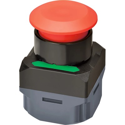 Omron Illuminated Momentary Push Button Complete Unit, Panel Mount, 40 mm Cutout, Green Red Yellow LED A2W-TB-WC1 EU1RB