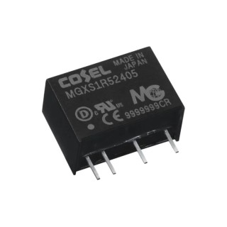Cosel Compact Through Hole DC/DC Converter 5V DC Output 300mA, 24V DC Max Input, 6V Min Input, 1.5W Power, PCB Mount MGXS1R5