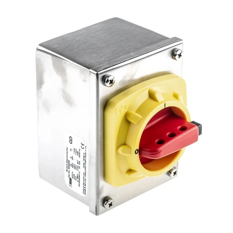 Craig & Derricott 3-Pole Base Isolator Switch IP65 25A 15 kW 