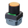 Omron Illuminated Push Button Complete Unit, Momentary Operation, 24 mm Cutout, Green Red Yellow LED, IP65 A2W-TB-WC1 EU2BY