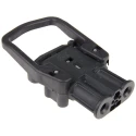Anderson Power Products E32 Series 2 Way Female Battery Connector, Straight Feed Through, Nylon Housing, Silver E32570-100
