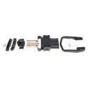 Anderson Power Products E32 Series 2 Way Female Battery Connector, Straight Feed Through, Nylon Housing, Silver E32570-100