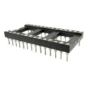 RS PRO 2.54 mm Pitch Vertical 14 Way Through Hole Turned Pin Closed Frame DIL Socket 3A 183-1565
